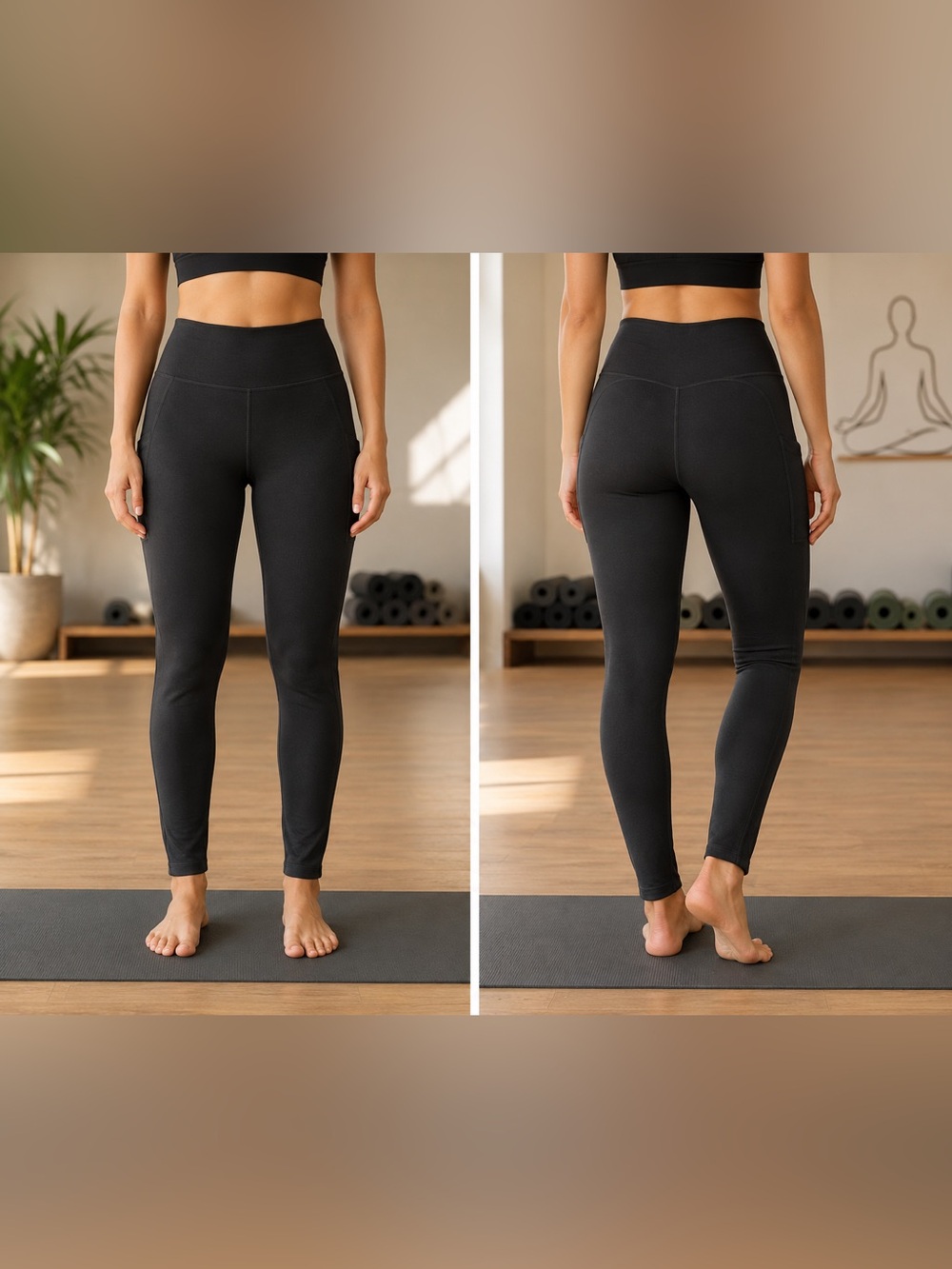 The PureLuxe by Fabletics Black High-Waist Performance Leggings - GUC